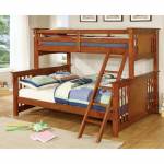 Spring Creek Twin/Full Bunk Bed Oak